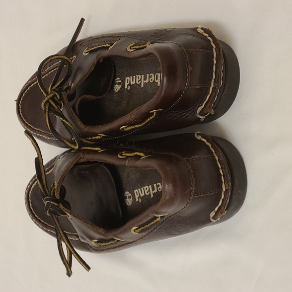 Timberland Loafers Lace Up Slip On Leather Brown Men\'s 8M 8 main image 4